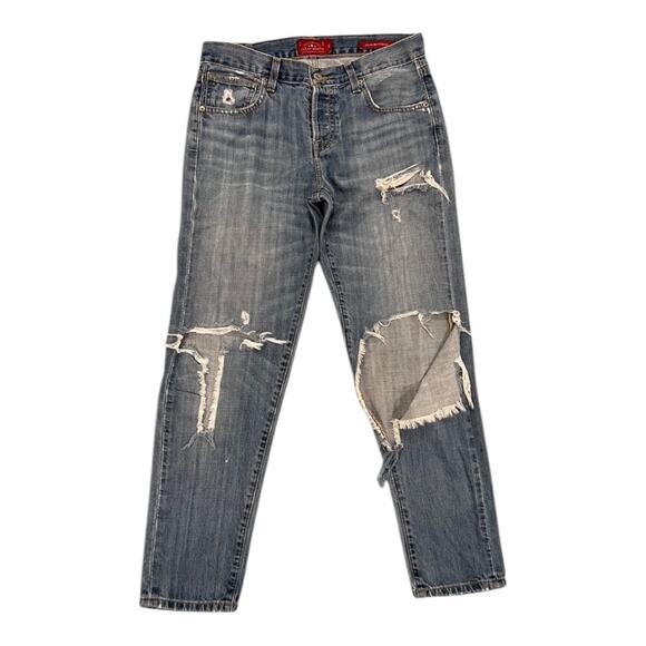 Lucky Brand Distressed Dylan Boyfriend Jeans - Picture 1 of 6